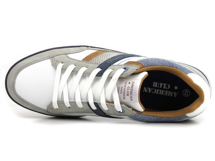 Buty męskie sportowe - AMERICAN CLUB RH76/22, białe