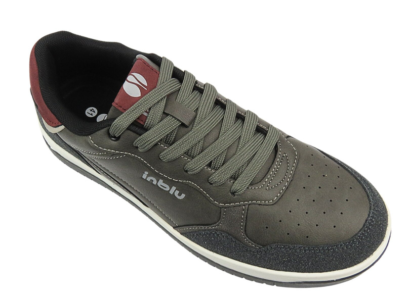 Sznurowane buty sportowe męskie szare Inblu IU-14