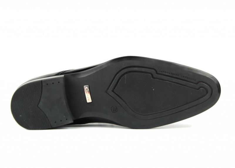 Skórzane półbuty męskie wizytowe Conhpol C-2510