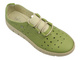 Wygodne półbuty damskie skórzane - HELIOS Komfort 434-2, zielone
