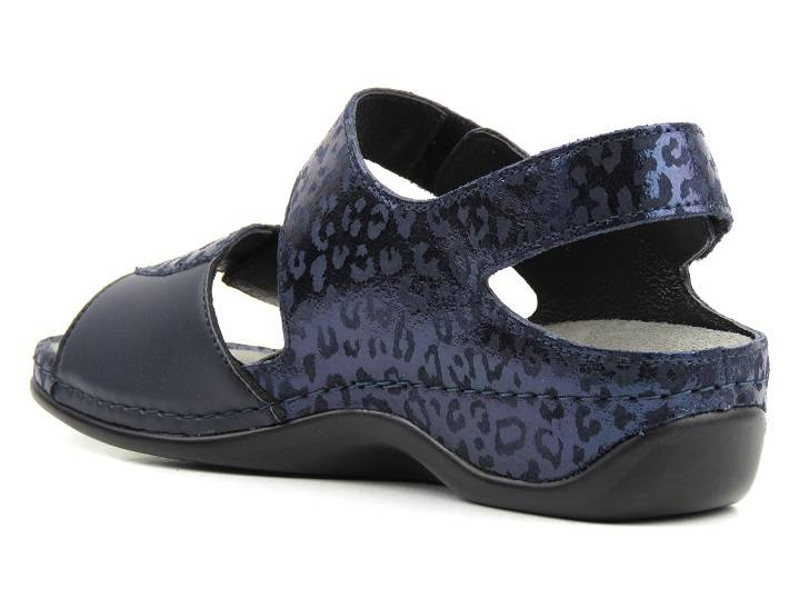 Sandały damskie zdrowotne - Berkemann RINA Stretch 01040, granatowe