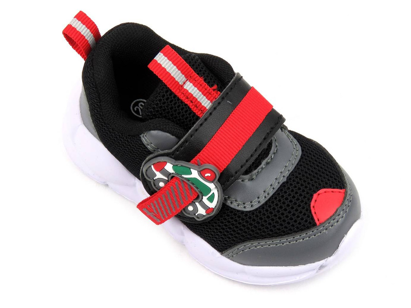 Buty sportowe dziecięce z samochodem - BEFADO 516P096, czarne