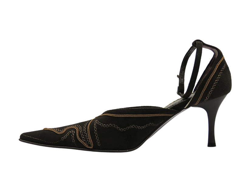 Czółenka na szpilce brązowe Roberto Vitali 449N7