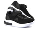 Buty dziecięce sportowe ze świecącą podeszwą - American Club RL 124/23, czarne