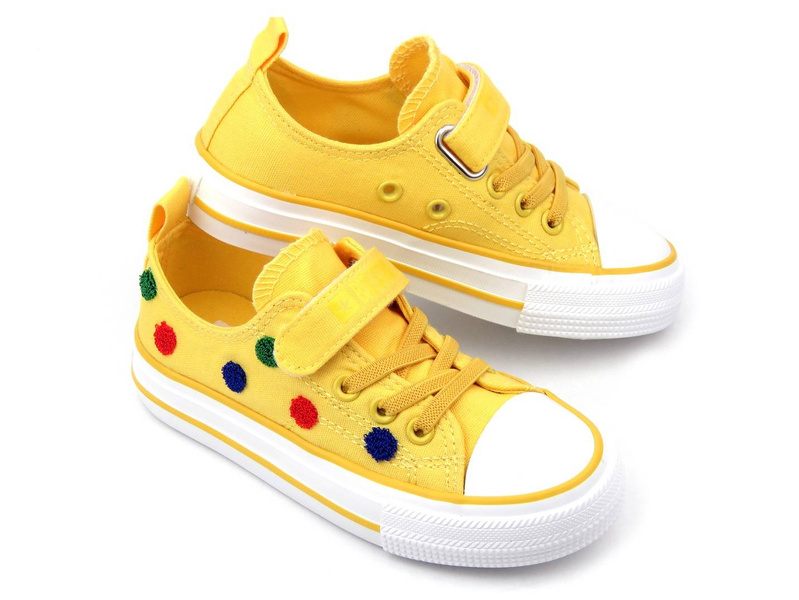 Trampki, buty sportowe dziecięce BIG STAR JJ374056, żółte