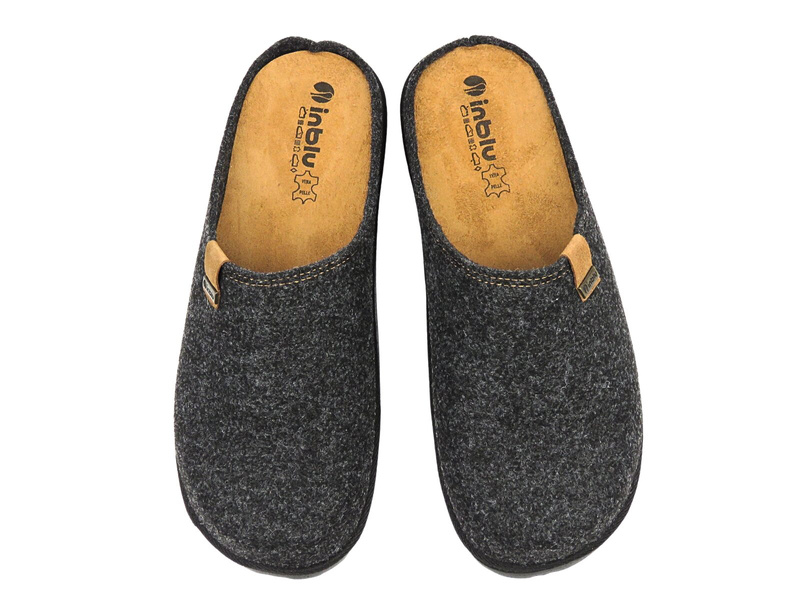 Wygodne kapcie męskie INBLU SI-25, grafitowe