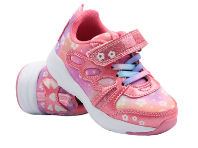 Buty dziecięce sportowe, adidasy różowe American Club HL 60/22