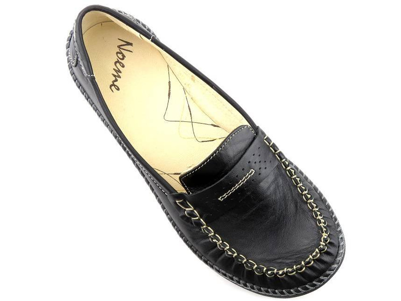 Mokasyny damskie HELIOS 737, czarne