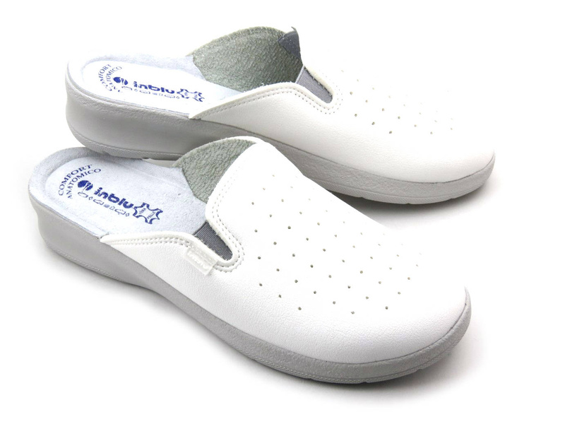 Klapki damskie sanitarne - Inblu 50-34, białe