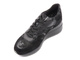 Sneakersy damskie na koturnie - Geox D828LC, czarne moro