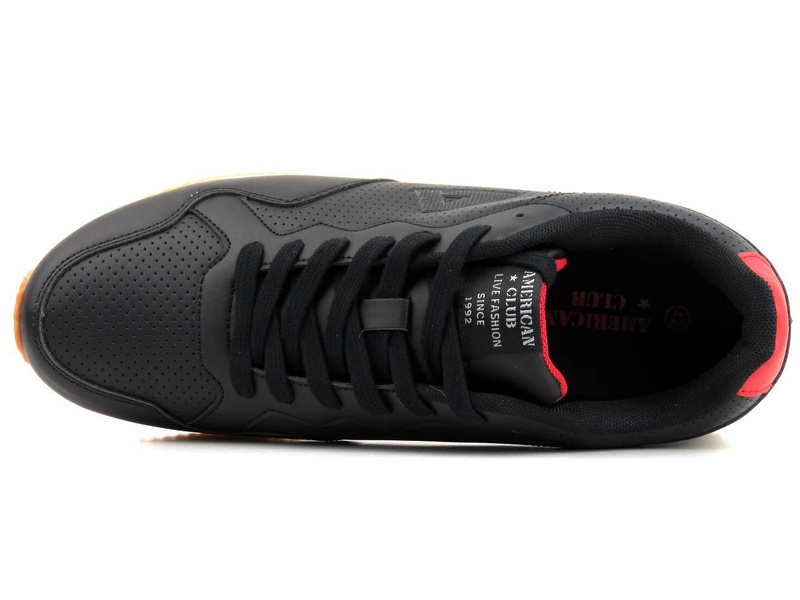 Buty męskie sportowe - American Club FH21/22, czarne