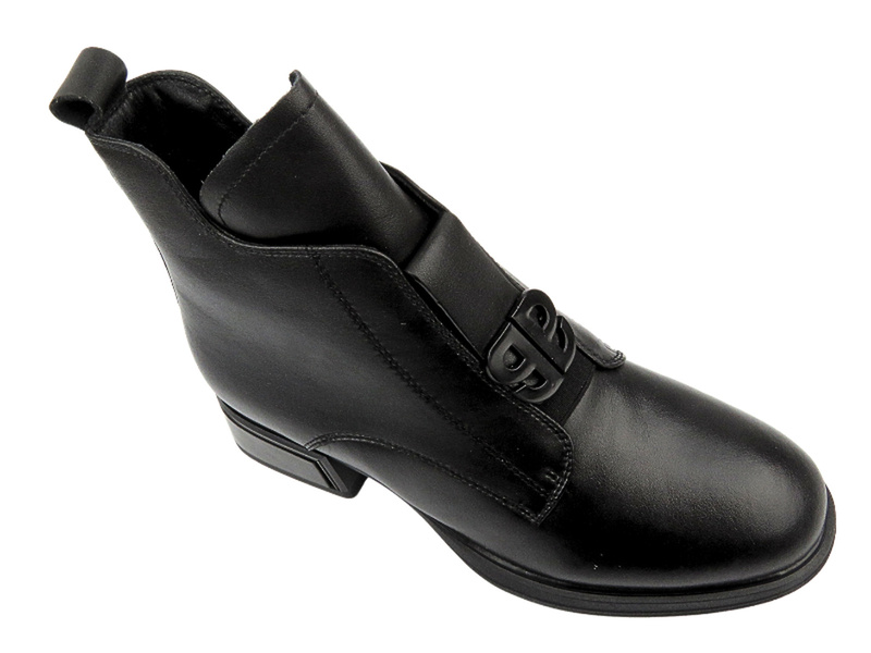 Botki Damskie - Sokolski Z24-261 Czarne Na Zamek 