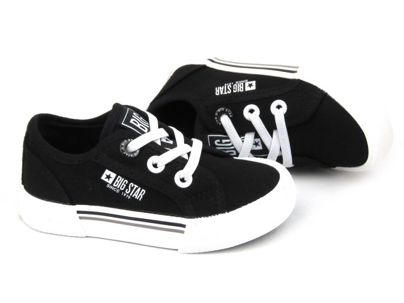 Trampki, tenisówki dziecięce - BIG STAR JJ374169, czarne