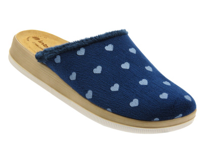 Wygodne kapcie damskie INBLU CT-40, granatowe