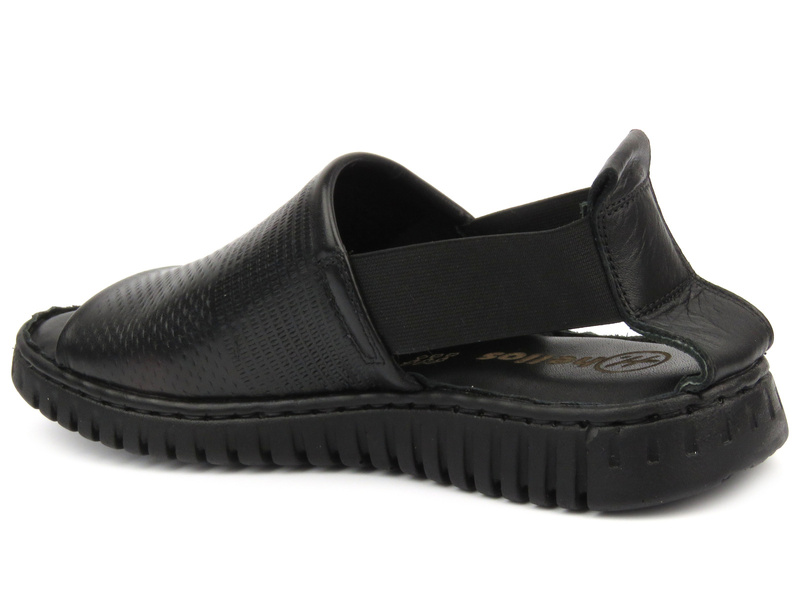 Wsuwane sandały damskie Helios 1201, czarne