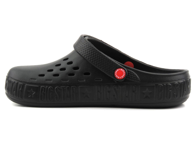 Piankowe klapki damskie, clogsy- BIG STAR II275001, czarne