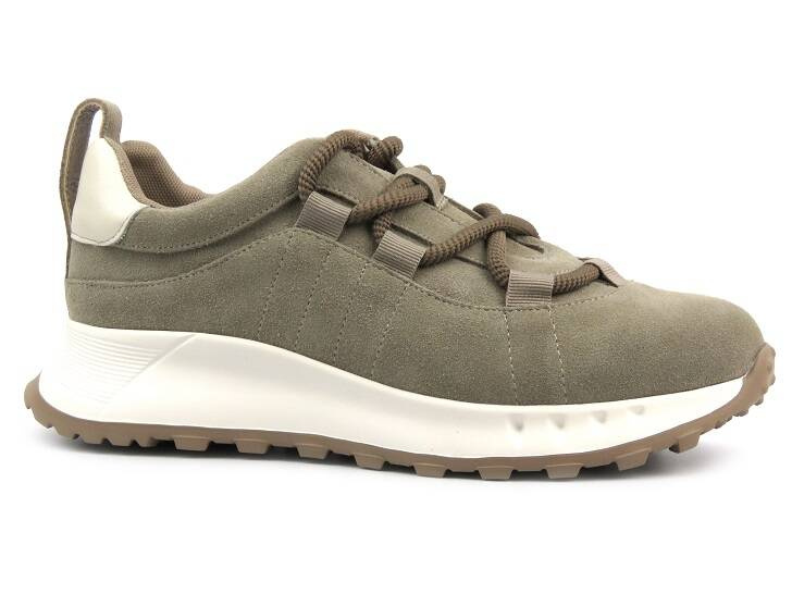 Skórzane sneakersy damskie - Artiker 54C1409, beżowe