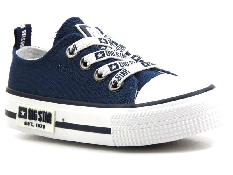 Wsuwane trampki, tenisówki dziecięce - BIG STAR KK374070, granatowe