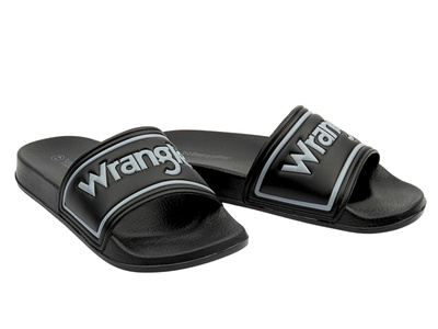 Klapki męskie sportowe czarne Wrangler 20251042.25Y