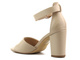 Eleganckie sandały damskie na słupku- Evento 23SD35-5578, beżowe