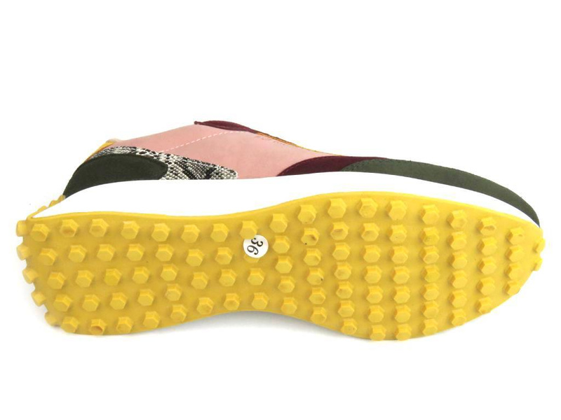 Buty sportowe, sneakersy damskie BIG STAR II274404, różowo-zielone