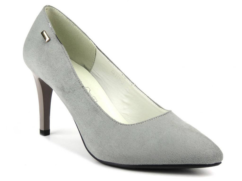 Eleganckie szpilki M. DASZYŃSKI SA115-2, jasnoszare