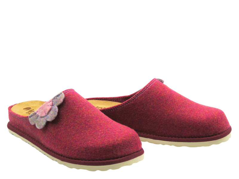 Kapcie damskie filcowe fuksja Inblu CS-43