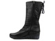 Kozaki damskie na koturnie - COMFORTABEL 970013-01, czarne