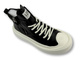 Skórzane sneakersy męskie za kostkę - JOHN DOUBARE 6119, czarne