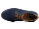 Skórzane półbuty męskie codzienne - RIKO 927, granatowe