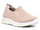 Materiałowe buty damskie sportowe - NEWS 22TX02-4815, różowe