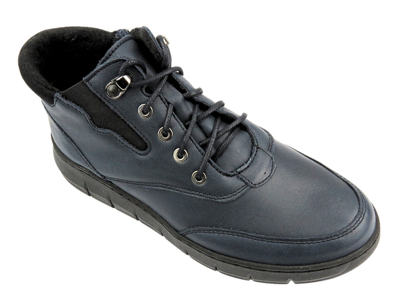 Wygodne botki damskie Helios Komfort 561, granatowe