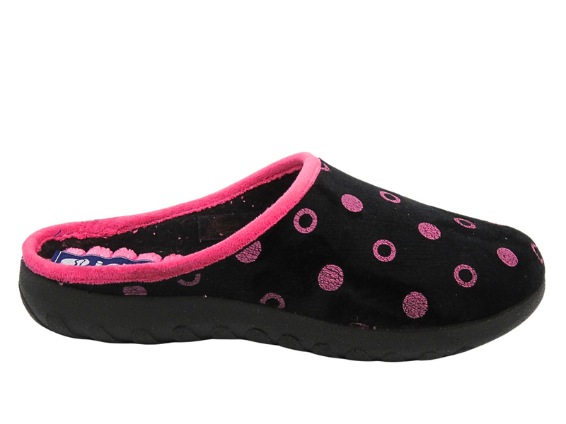 Kapcie Damskie INBLU ET-24 Czarne Wsuwane 