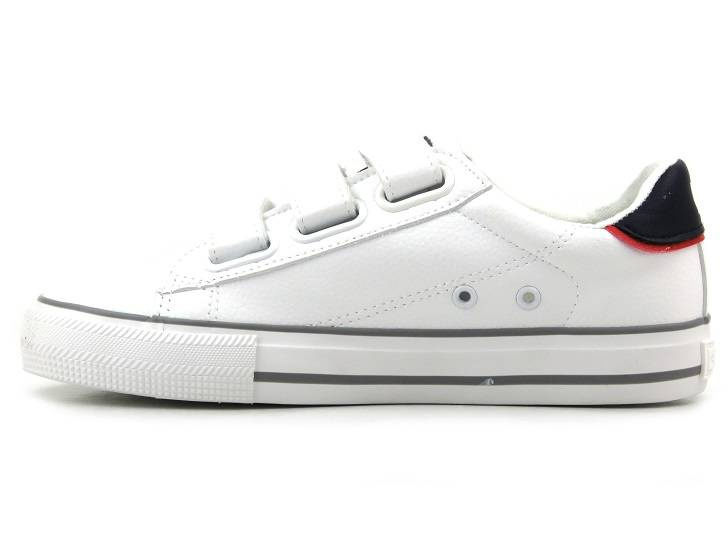 Trampki damskie na rzepy - BIG STAR LL274A207, białe