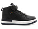 Buty zimowe dziecięce z grubym polarem - AMERICAN CLUB ES104/22, czarne