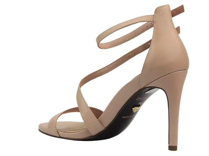 Eleganckie Sandały Damskie Na Szpilce - Tamaris 1-28368-28 Różowe Na Sprzączkę