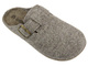 Filcowe Kapcie Męskie Ze Skórzaną Wkładką - INBLU MT-12 Beżowe Wsuwane