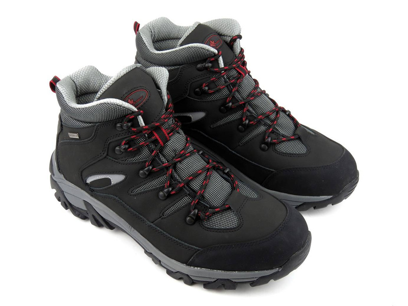 Trekkingi męskie z membraną - VEMONT 2014C, czarne (duże rozmiary: 47, 48, 49)