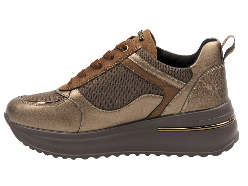 Damskie sneakersy INBLU IN-454, brązowe