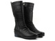 Kozaki damskie na koturnie - COMFORTABEL 970013-01, czarne