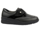 Półbuty Damskie Comfortable 940389-01 Czarne Na Rzepy - Tęgość H