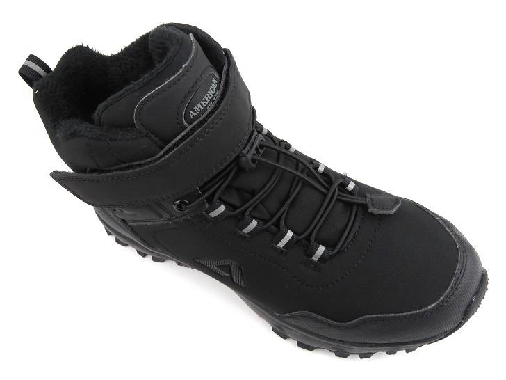 Śniegowce, trekkingi damskie z softshell i membraną - AMERICAN CLUB HL 23/22, czarne