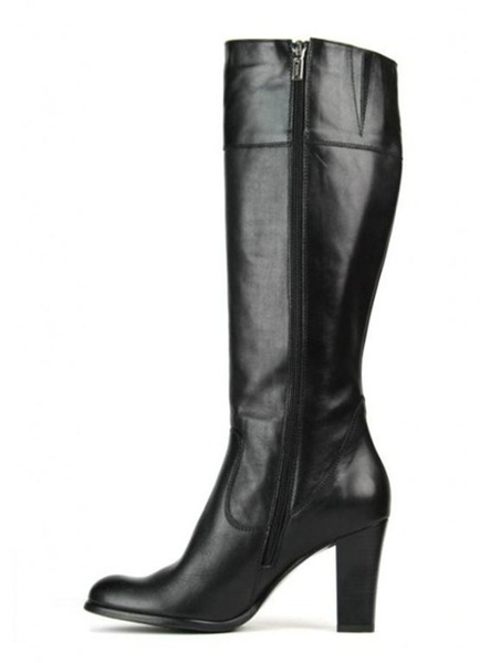 Skórzane Kozaki damskie Gerard 844, czarne