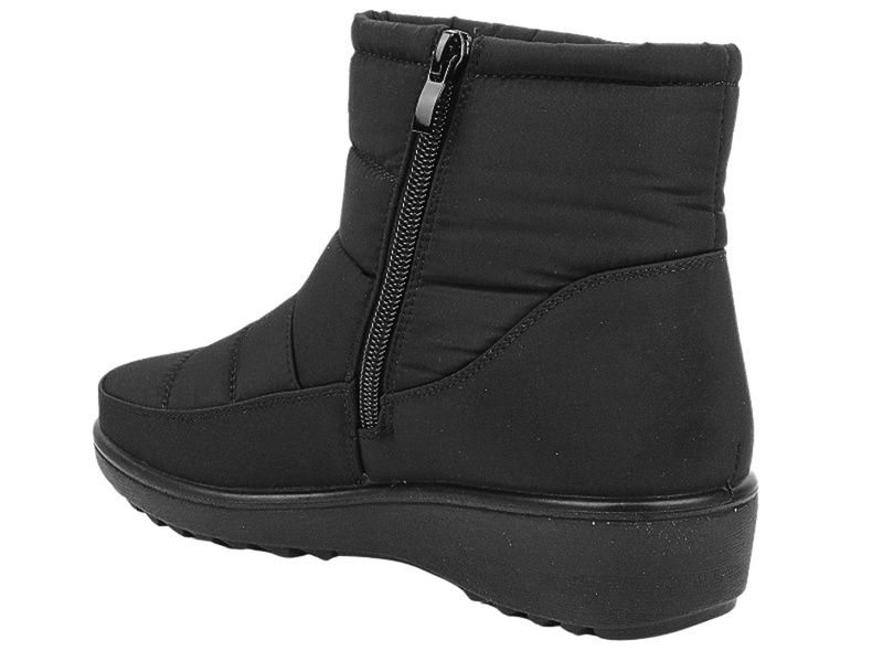 Ciepłe śniegowce damskie - Unisoft 24SN02-7997, czarne