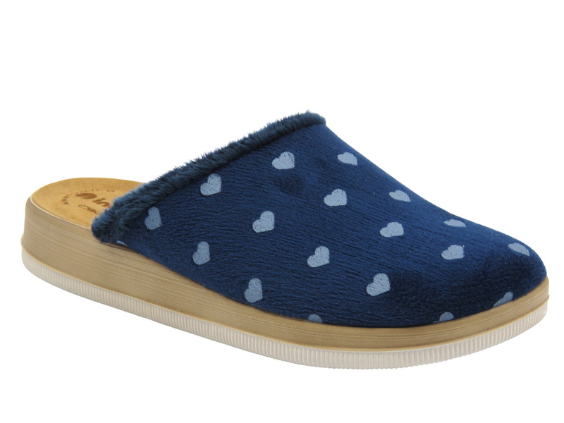 Wygodne kapcie damskie INBLU CT-40, granatowe