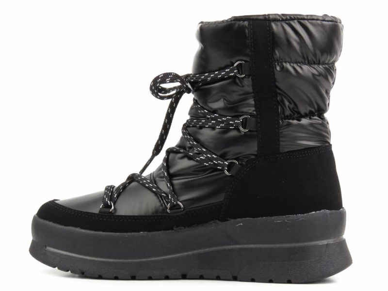 Śniegowce damskie, buty zimowe z membraną - VENEZIA 6171, czarne
