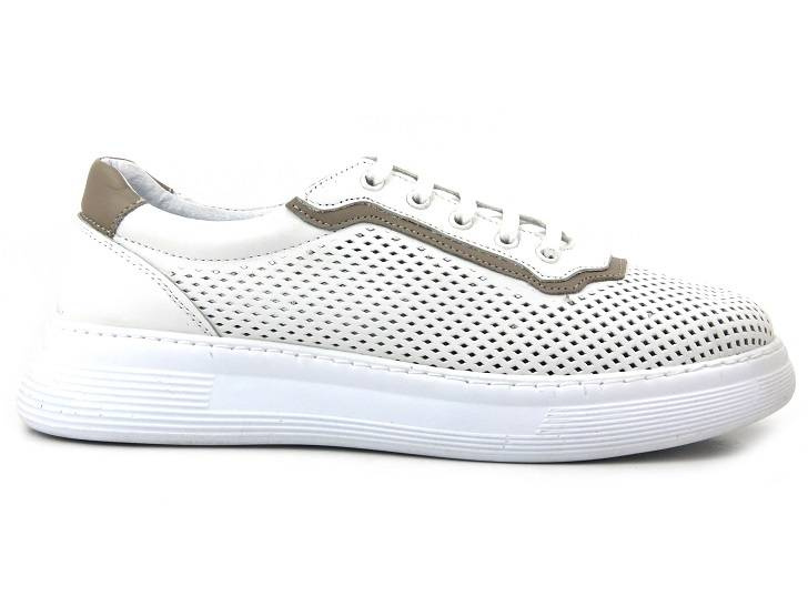 Sneakersy damskie ażurowe - VENEZIA SW523, białe