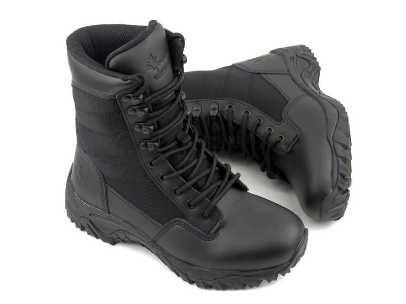 Wysokie trekkingi męskie z membraną WATERPROOF - VEMONT 9AT2024C, czarne