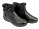 Ciepłe botki damskie - Unisoft 24BT02-7980, czarne