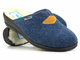 Filcowe kapcie damskie z wełną - Befado dr Orto 937D636, granatowe